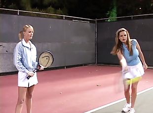 Tennis players opted for a real hard fuck after a tough game