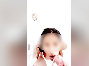 mandi, amateur, interracial, gadis-indian, pov, awek-perempuan, muka, mandi-shower, rambut-perang