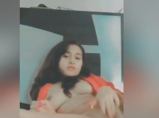 Today Exclusive- Cute Desi Girl Enjoy With Dildo