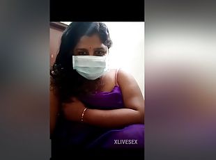 Telangana Telgu Married Aunty Show His Nature Boobs