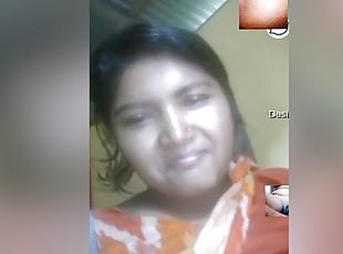 Today Exclusive- Cute Desi Girl Showing Her Big Boobs And Pussy Fingerring On Video Call