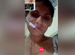 Today Exclusive- Sexy Bihari Girl Showing Her Boobs On Video Call Part 6