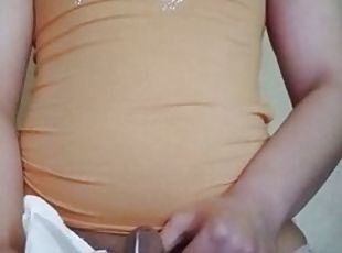 masturbation, orgasme, transsexuelle, amateur, point-de-vue, jeune-18, douce, solo