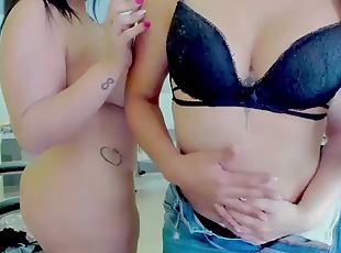 masturbation, pisser, lesbienne, milf, latina, trio, solo