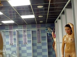 bagno, fichette, amatoriali, ragazze-giovani, videocamera, voyeur, belle, doccia, allenamenti