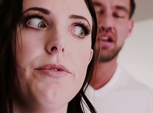 Greedy cock sucking and sensual sex with Angela White