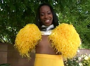 ebony, cheerleader, kjæreste, miniskjørt