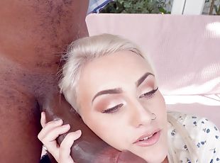 interracial, hardcore, negra, pareja, rubia, follando-fucking