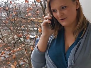 German chubby girl next door cheats with neighboor