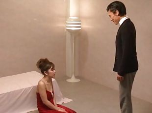 Sexy Japanese chick Azumi Kinoshita sucks and gets fucked gently