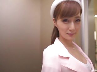 看護師, 日本人, pov, 制服, 吸上げる