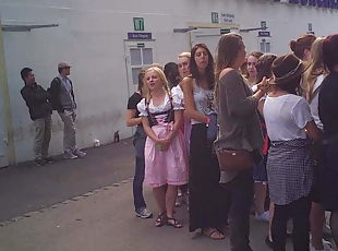 Oktoberfest toilet queue