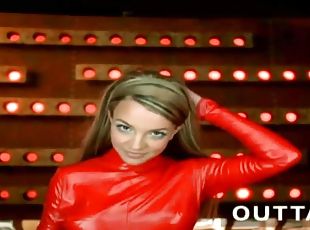 célébrité, britney, latex, solo