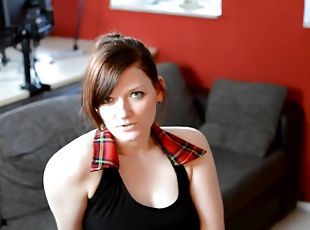 masturbation, babes, allemand, rousse, webcam, solo, en-nylon