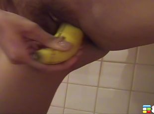 asiatic, masturbare-masturbation, pasarica, pizda, solo, banana, inseminare, suculenta