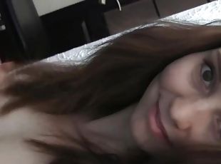 mariée, masturbation, amateur, webcam, solo, brunette