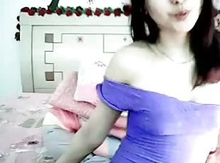 asia, amatir, webcam, seorang-diri