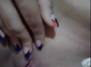 grosse, masturbation, mamelons, chatte-pussy, latina, belle-femme-ronde, webcam, solo, rasé, mamelons-gonflés