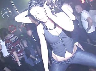 fête, amateur, babes, danse, club, réalité, petits-seins