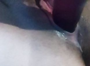 cul, masturbation, ados, jouet, point-de-vue, horny, sœur, gode, solo