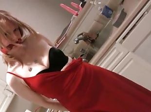 amatør, babes, slave, blond, alene, bh, straffet