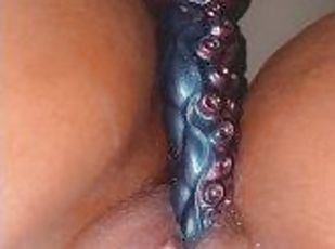 I fuck myself with my fantasy dildo