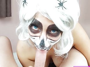 Step Sister Halloween Quick Blowjob 6 Min