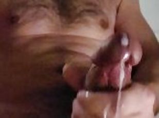 masturbation, amateur, ejaculation-sur-le-corps, branlette, solo