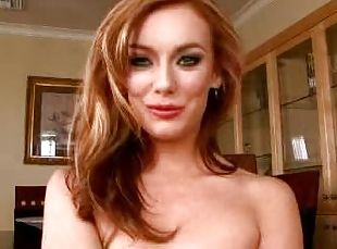 Hot Ass Redhead Dani Jensen Toying Her Sweet Shaved Pussy