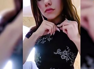 masturbation, en-plein-air, ados, webcam, solo, brunette