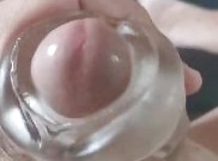 Cum with Fleshlight Quickshot