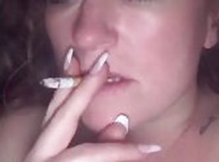 amateur, zorra-slut, zorra, fetichista, a-solas, fumando, puta-whore