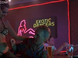 Breathtaking Babes Working Topless in a Strip Club - 'Bad Santa' Scene