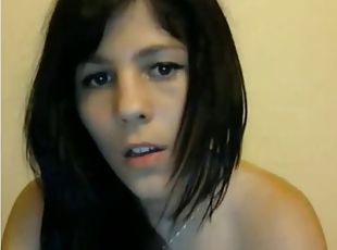 masturbation, maigre, amateur, ados, jouet, collège, webcam, gode, solo, brunette