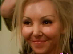 babes, pov, alene, virkelig, posering