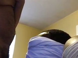 Bowtie tenant makes me cum