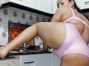 culo, masturbación, coño-pussy, squirting, amateur, chorro-de-corrida, adolescente, casero, cocina, fetichista