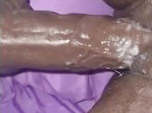 Loud moaning wet black pussy