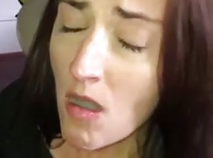 Amateur cum eating