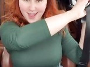 Busty Redhead Isla Moon Buckles up for a Bumpy Ride