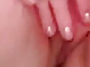 baignade, clito, masturbation, orgasme, chatte-pussy, amateur, maison, blonde, américaine, serrée