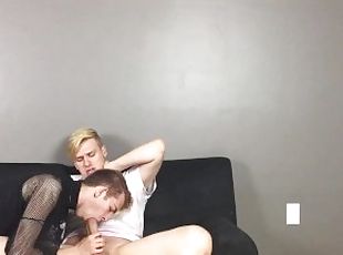 amatør, blowjob, cumshot, stor-pikk, homofil, deepthroat, par, twink, pikk