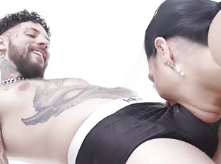 mamada, interracial, madurita-caliente, hardcore, doble, penetración