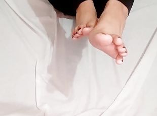 amateur, ados, latina, pieds, fétiche, solo, jambes