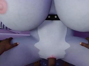 groß-titten, muschi, blasen, creampie, schwarz, gesichtspunkt, beule, anime, hentai, 3d