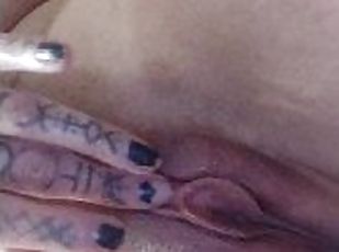 masturbation, orgasme, amateur, jouet, solo, réalité, tatouage