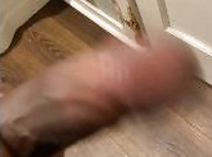 masturbation, amateur, ébène, énorme-bite, black, solo, bite