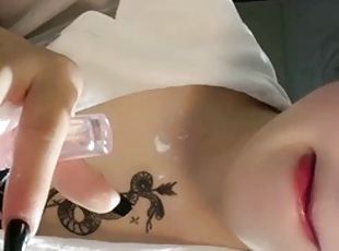 asiatique, masturbation, chinoise, femme-dominatrice