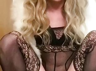 transsexueller, anal-sex, blondine, reiten