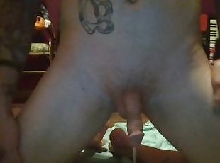 meando, amateur, fetichista, a-solas, tatuaje